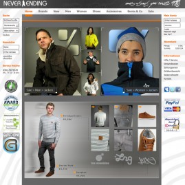 Web- & Grafikdesign, Produktfotografie – www.neverending-shop.de