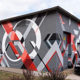 Freie Auftragsarbeit für die Stadtwerke Magdeburg - 2018
Ackermann - Fassadengestaltung - Kunst 