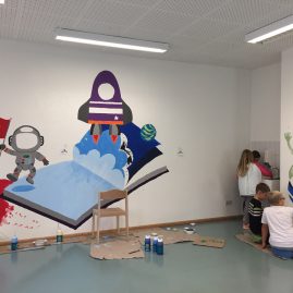 Kunst Workshop in der Grundschule Waldshut - 2018